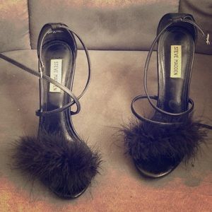 Steve Madden fur heels